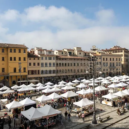 Santa Croce Dante's View With Terrace By Halldis Florence